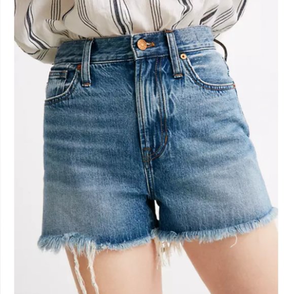 Madewell Pants - Madewell The Perfect Jean High Rise Short in Bergman Wash Size 24